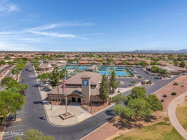11360 E Keats Ave Unit 20, Mesa, AZ 85209 - bird's eye view of a pool and a mountainous background