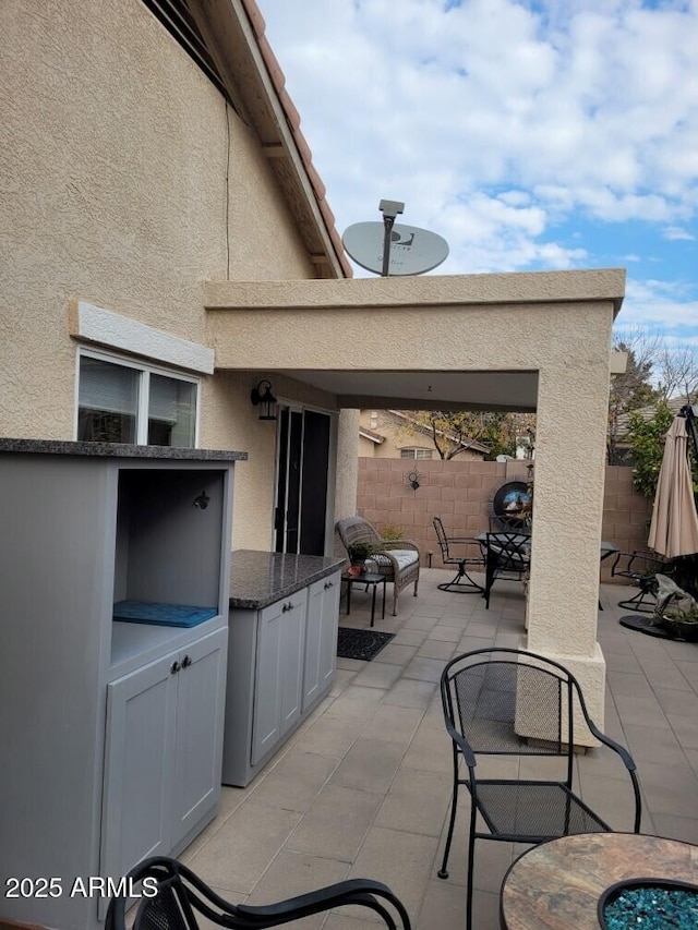 view of patio / terrace featuring area for grilling