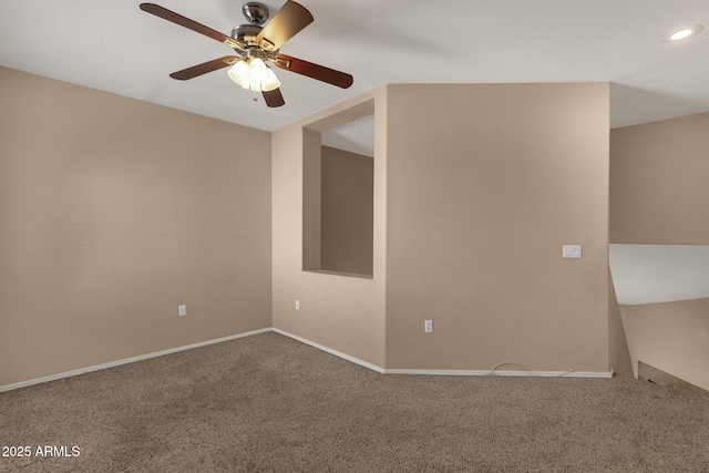 7101 W Beardsley Rd Unit 1502, Glendale, AZ 85308 - unfurnished room featuring carpet, a ceiling fan, baseboards, and recessed lighting