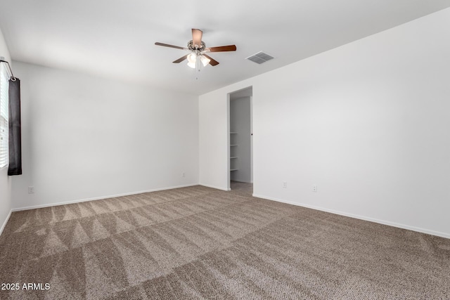 28259 N Chalcocite St, San Tan Valley, AZ 85143 - carpeted empty room featuring a ceiling fan and baseboards