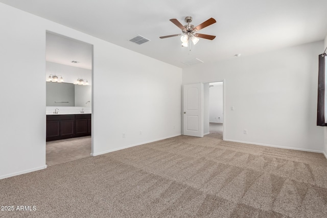 28259 N Chalcocite St, San Tan Valley, AZ 85143 - unfurnished bedroom featuring light colored carpet and connected bathroom