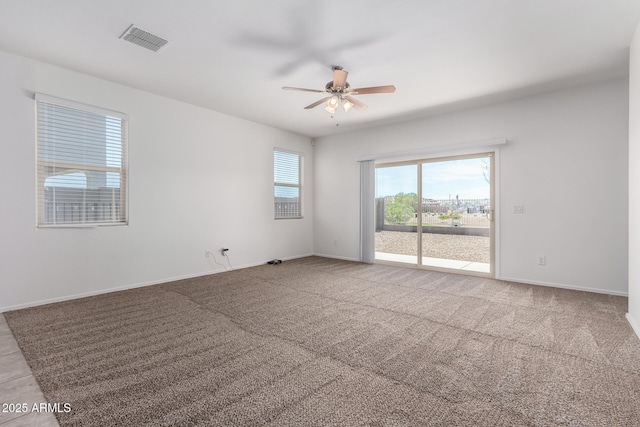 28259 N Chalcocite St, San Tan Valley, AZ 85143 - carpeted spare room featuring a ceiling fan and baseboards