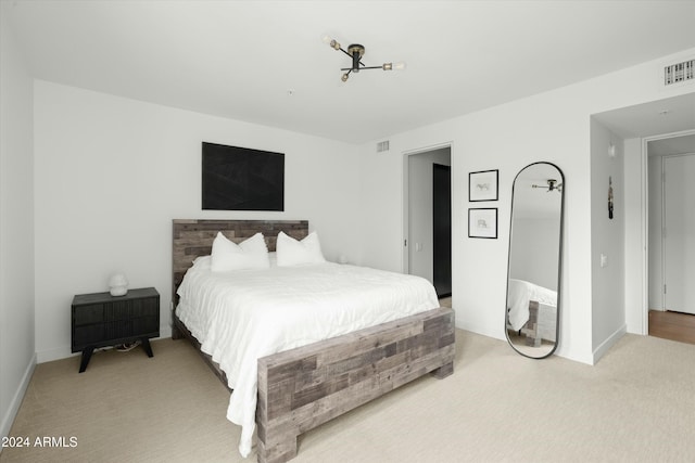 bedroom featuring carpet flooring