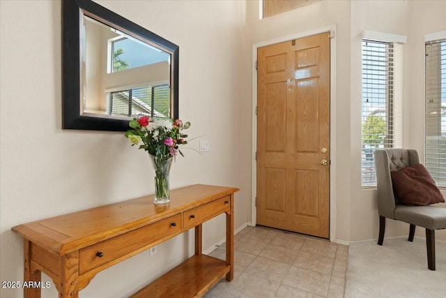 view of tiled entryway