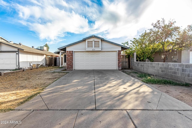 ranch-style house with a garage