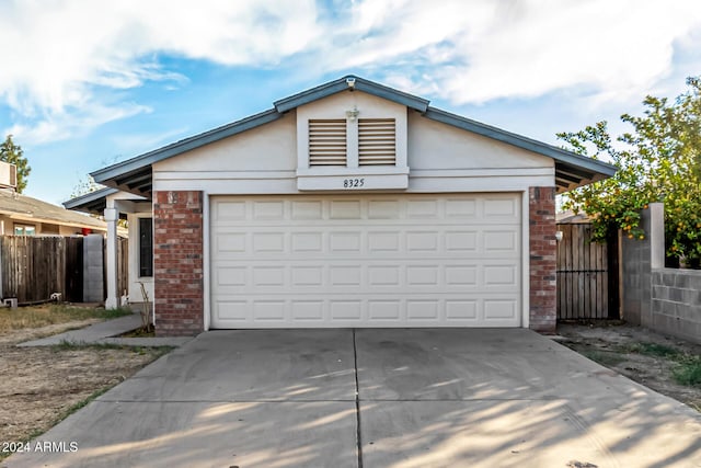 ranch-style house with a garage