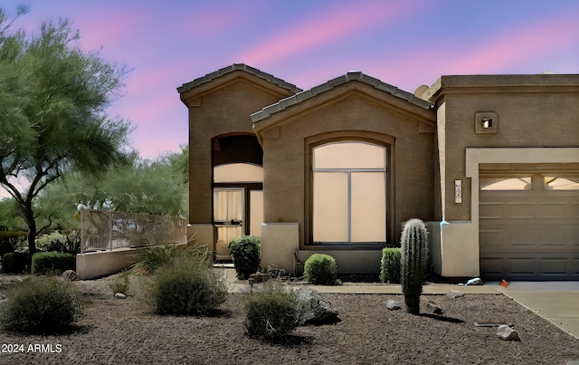 view of front of property with stucco siding