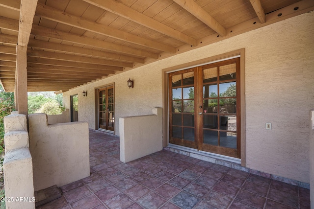 6101 E Beck Ln, Scottsdale, AZ 85254 - view of patio featuring french doors