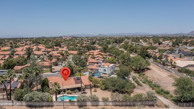 6101 E Beck Ln, Scottsdale, AZ 85254 - aerial view of residential area featuring a mountainous background