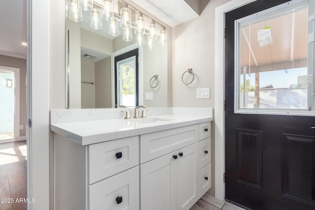 bathroom featuring vanity