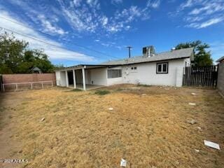 view of rear view of property