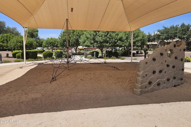 view of jungle gym