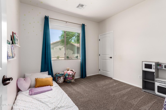 4495 E Woodside Way, Gilbert, AZ 85297 - bedroom with baseboards, visible vents, and carpet flooring