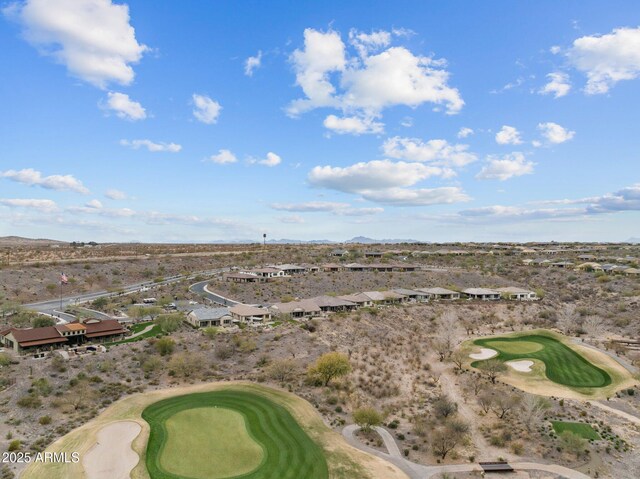 bird's eye view featuring view of golf course