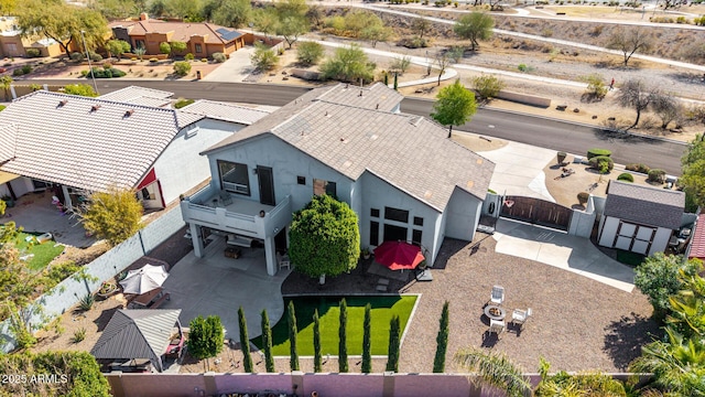 birds eye view of property