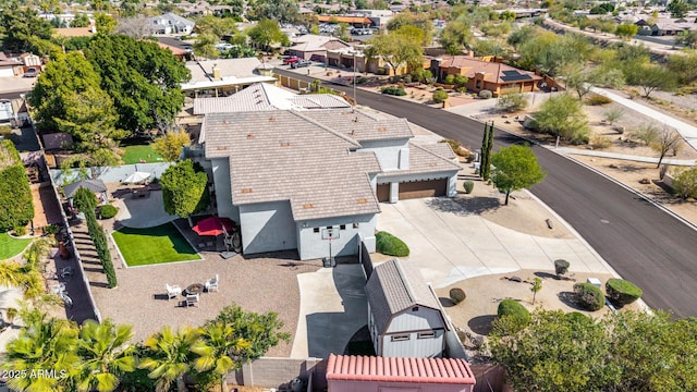 bird's eye view featuring a residential view