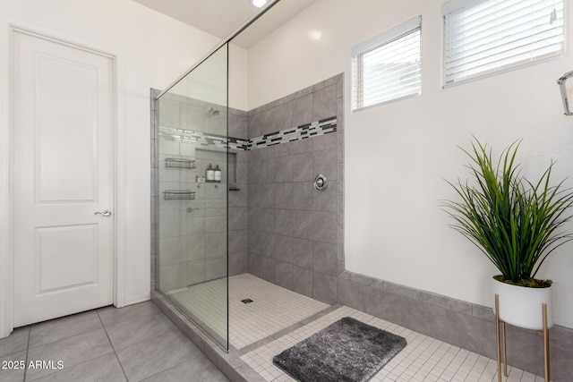 20496 W Valley View Dr, Buckeye, AZ 85396 - full bathroom with a tile shower and tile patterned flooring