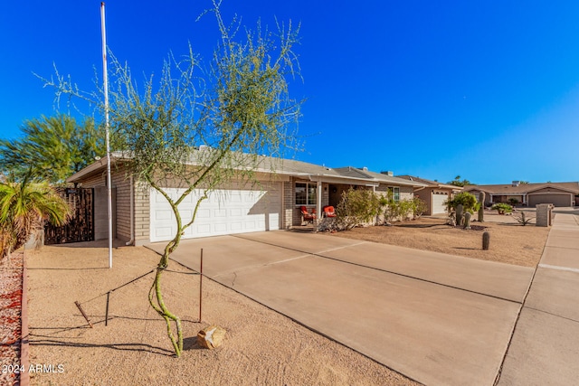 ranch-style house with a garage