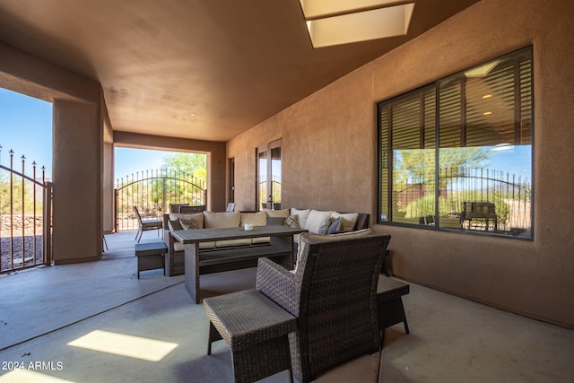 view of patio / terrace featuring outdoor lounge area