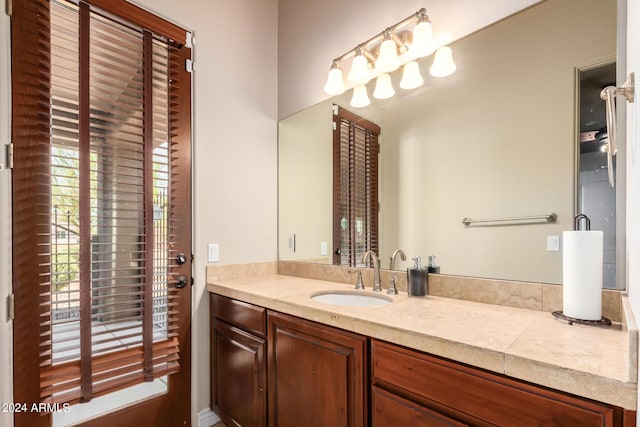 bathroom featuring vanity