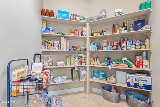 view of pantry