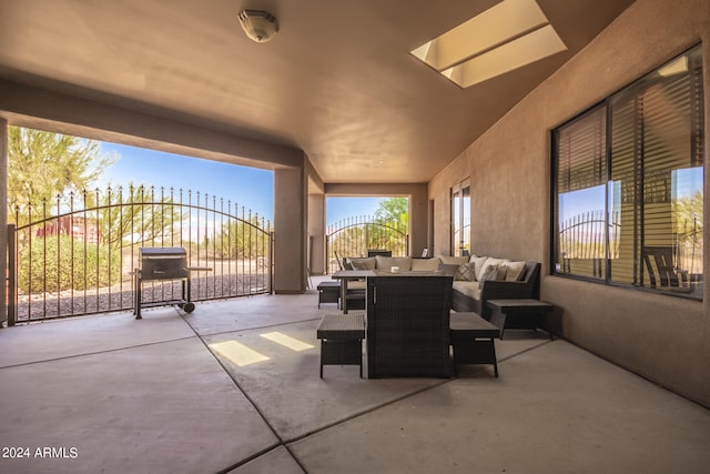 view of patio / terrace with outdoor lounge area