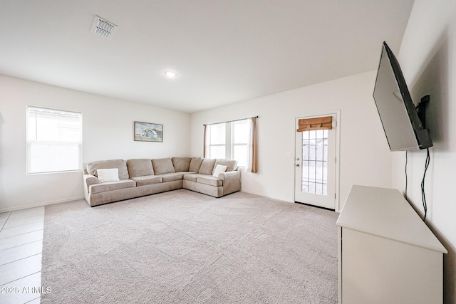 5721 W Coplen Farms Rd, Laveen, AZ 85339 - carpeted living area with baseboards and recessed lighting