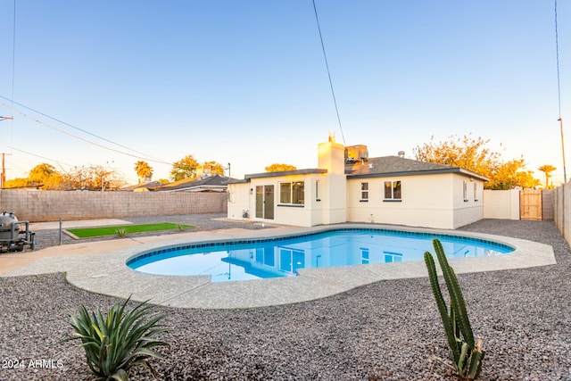 view of pool with a patio