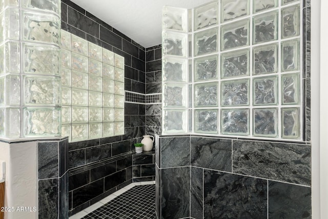 bathroom with walk in shower