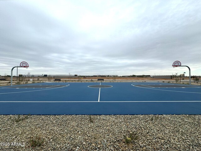 view of basketball court featuring community basketball court