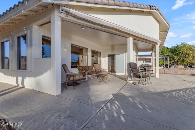 exterior space featuring a patio area