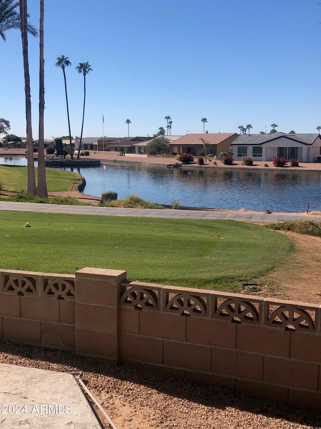 view of water feature