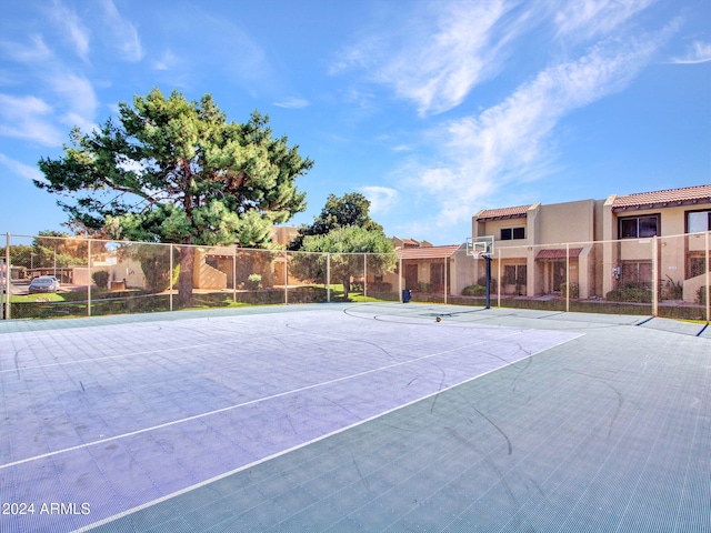 view of basketball court