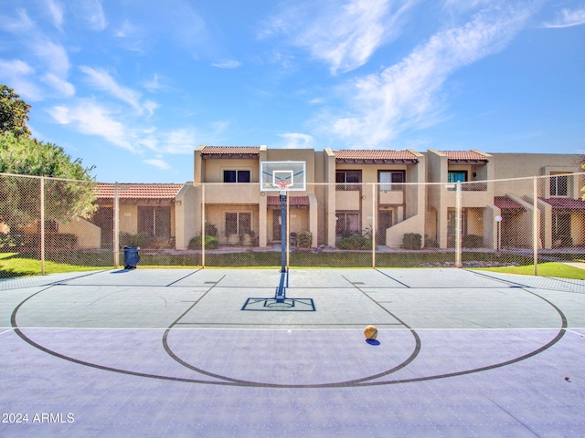 view of basketball court