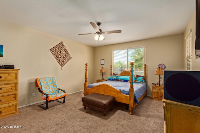 5218 W Lydia Ln, Laveen, AZ 85339 - bedroom featuring carpet, baseboards, and a ceiling fan