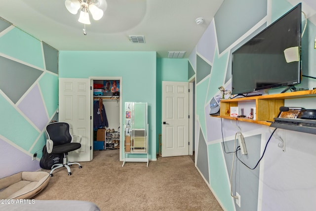 5218 W Lydia Ln, Laveen, AZ 85339 - carpeted office with visible vents and ceiling fan