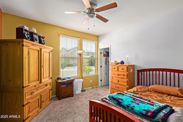 5218 W Lydia Ln, Laveen, AZ 85339 - bedroom with light colored carpet and ceiling fan