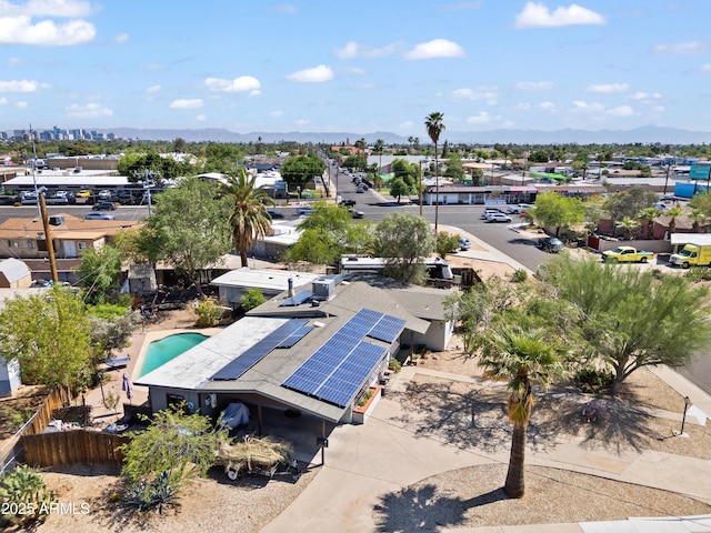1749 W Monterosa St, Phoenix, AZ 85015 - aerial view of a mountainous background and a pool area