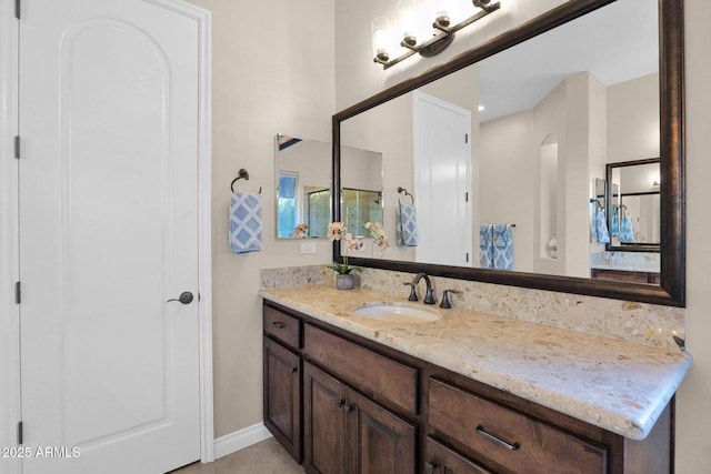 bathroom featuring vanity