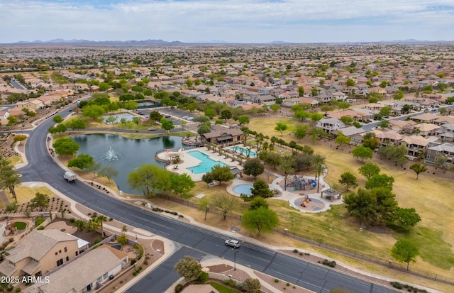 drone / aerial view featuring a residential view