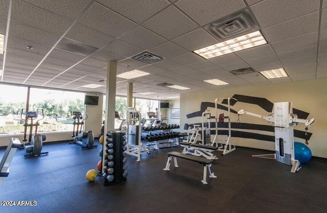 view of workout area