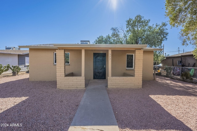 view of front of property