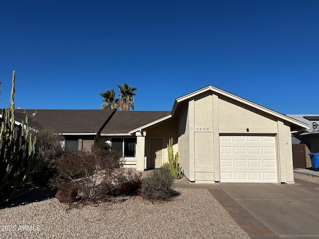 ranch-style house with a garage