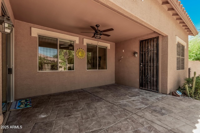 3622 E Sparrow Pl, Chandler, AZ 85286 - view of patio featuring ceiling fan