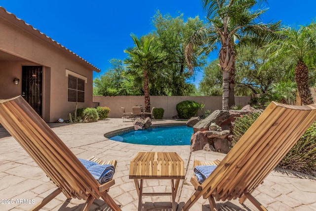 3622 E Sparrow Pl, Chandler, AZ 85286 - view of pool with a patio and a fenced backyard