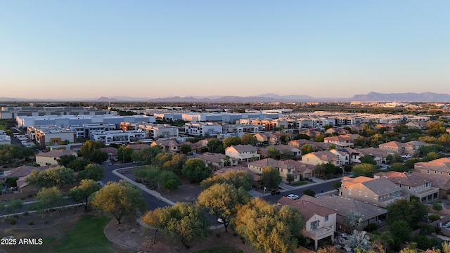 3622 E Sparrow Pl, Chandler, AZ 85286 - aerial view of property's location featuring a mountain backdrop