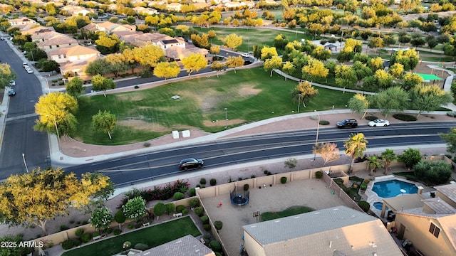 3622 E Sparrow Pl, Chandler, AZ 85286 - aerial perspective of suburban area with a pool