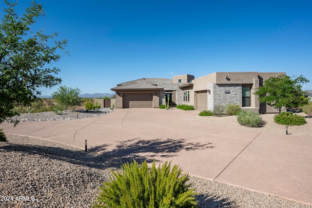 view of front of house featuring a garage