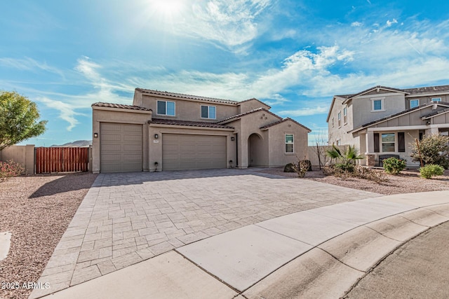 view of front of house featuring a garage