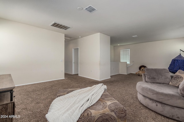 living room featuring carpet floors